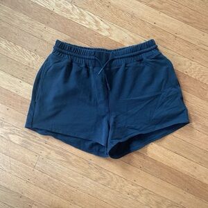 Richer Poorer black drawstring shorts with side and back pockets
